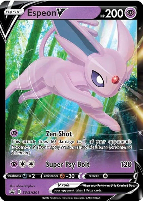 Espeon V SWSH201 Pokemon Promo Card (SWSH Promo Series)