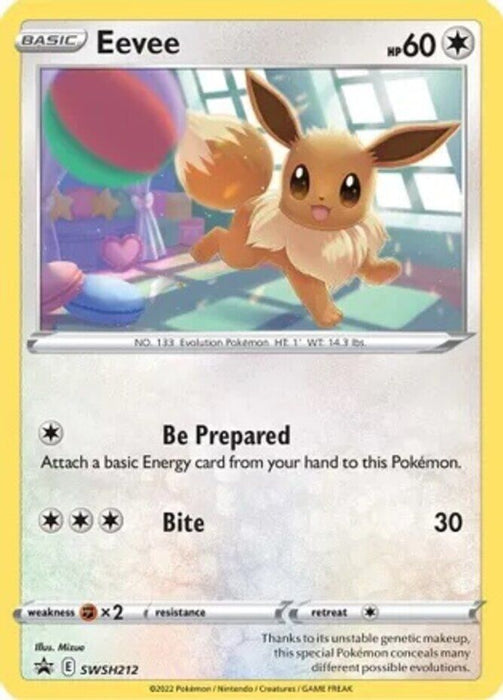 Eevee SWSH212 Pokemon Promo Card (SWSH Promo Series)