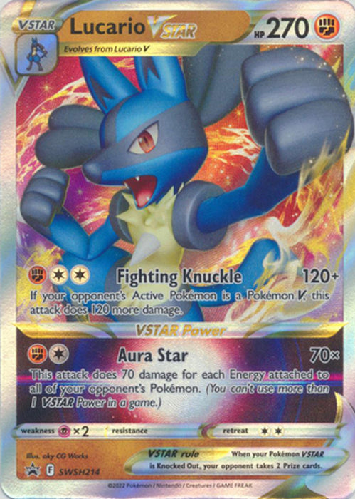 Lucario VSTAR SWSH214 Pokemon Promo Card (SWSH Promo Series)