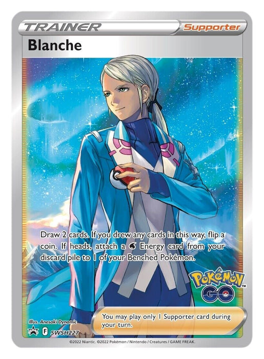 Blanche SWSH227 Full Art Pokemon GO Promo Card (SWSH Promo Series)