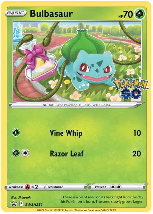 Bulbasaur SWSH231 Pokemon Promo Card (SWSH Promo Series)