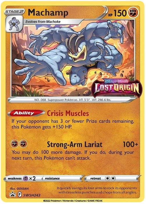 Machamp SWSH243 Pokemon Promo Card (SWSH Promo Series)