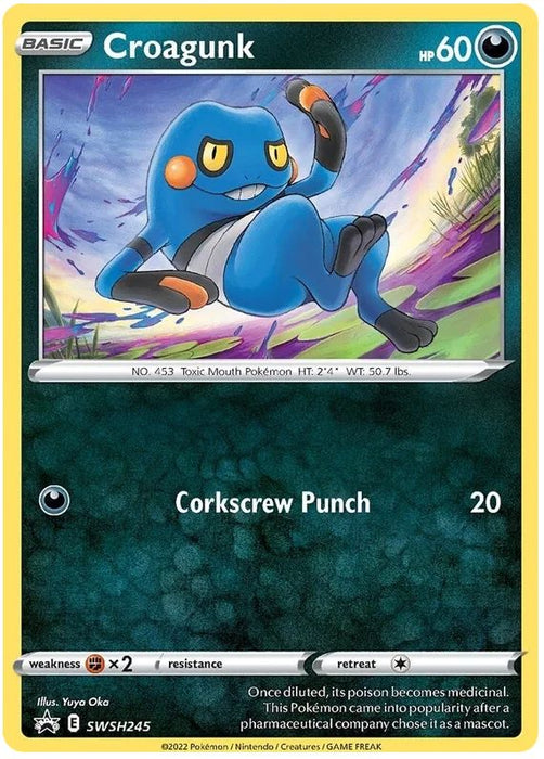 Croagunk SWSH245 Pokemon Promo Card (SWSH Promo Series)