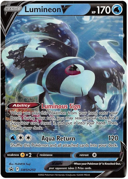 Lumineon V SWSH250 Pokemon Promo Card (SWSH Promo Series)