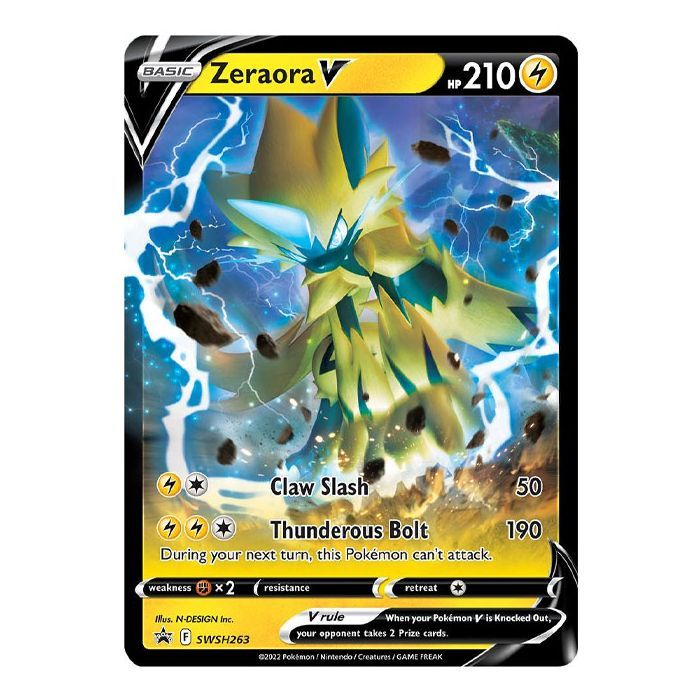 Zeraora V SWSH263 Pokemon Promo Card (SWSH Promo Series)