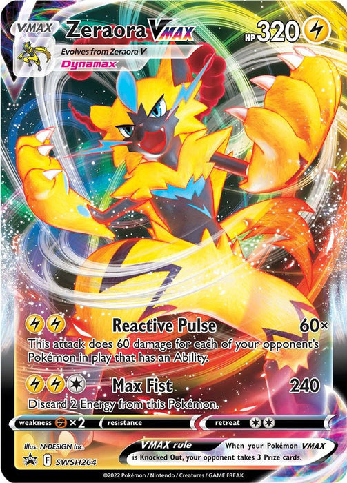 Zeraora VMAX SWSH264 Pokemon Promo Card (SWSH Promo Series)