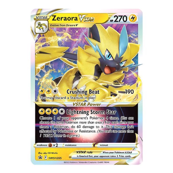 Zeraora VSTAR SWSH265 Pokemon Promo Card (SWSH Promo Series)