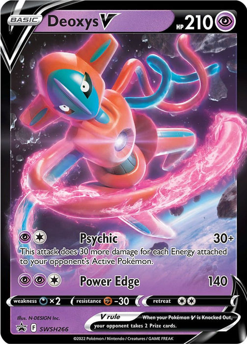 Deoxys V SWSH266 Pokemon Promo Card (SWSH Promo Series)