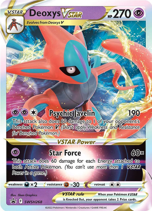 Deoxys VSTAR SWSH268 Pokemon Promo Card (SWSH Promo Series)