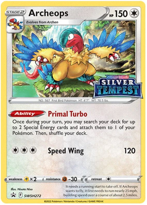 Archeops SWSH272 Pokemon Promo Card (SWSH Promo Series)