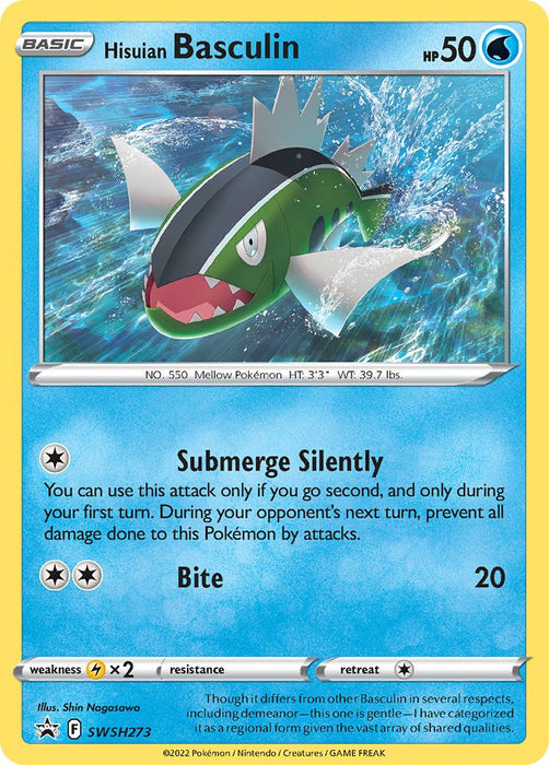 Hisuian Basculin SWSH273 Pokemon Promo Card (SWSH Promo Series)