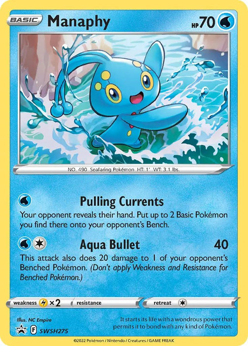 Manaphy SWSH275 Pokemon Promo Card (SWSH Promo Series)