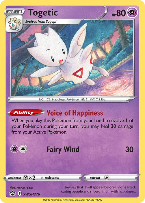 Togetic SWSH276 Pokemon Promo Card (SWSH Promo Series)