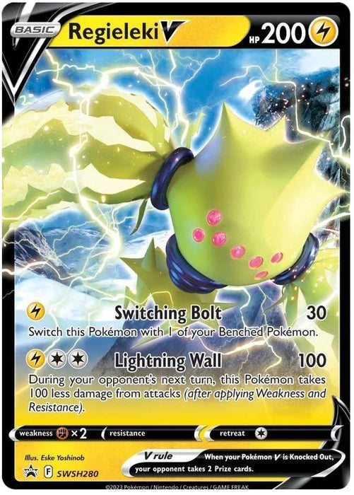 Regieleki V SWSH280 Pokemon Promo Card (SWSH Promo Series)