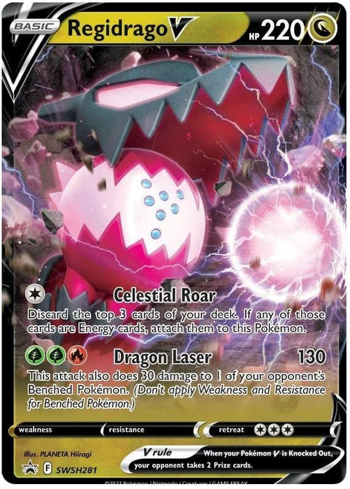 Regidrago V SWSH281 Pokemon Promo Card (SWSH Promo Series)