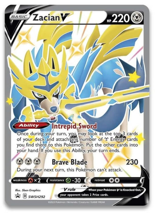 Zacian V SWSH292 Pokemon Promo Card (SWSH Promo Series)