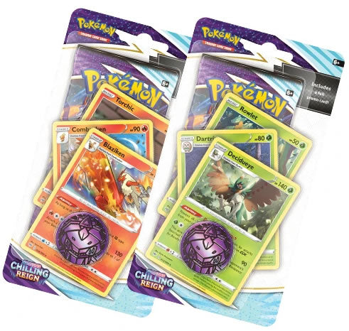 Pokemon SWSH6 Chilling Reign Premium Checklane Blisters ft. Decidueye & Blaziken