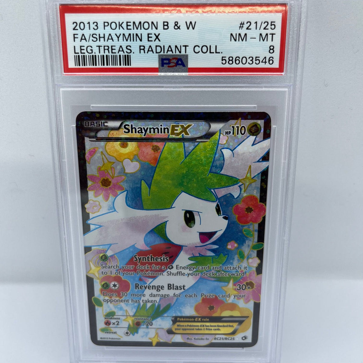 Shaymin EX RC21/RC25 PSA 8 Graded Pokemon Card (Leg Treas Radiant Coll —  Titan Cards Ltd