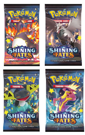 journey together booster box chase cards Pokemon Shining Fates Booster Pack — Titan Cards Ltd