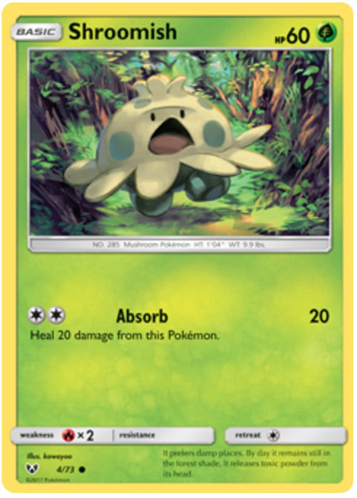 Shroomish 4/73 Common Pokemon Card (Shining Legends)