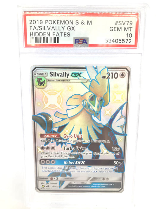 Silvally GX SV79/SV94 Ultra Rare Graded Pokemon Card PSA 10 Gem Mint (Hidden Fates)