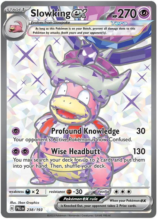 Slowking ex 238/193 Ultra Rare Double Pokemon Card (SV2 Paldea Evolved)