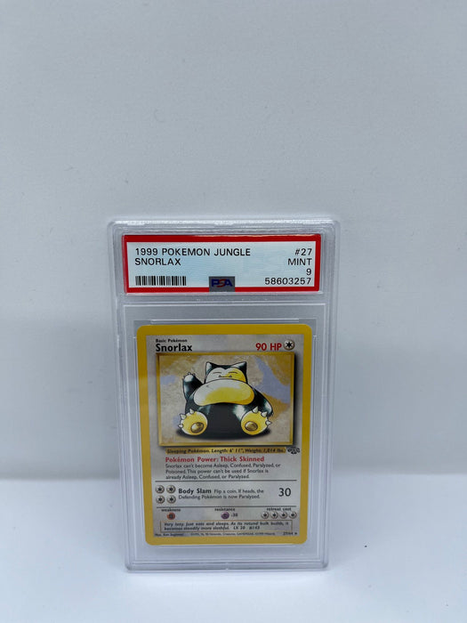 Snorlax 27/64 PSA 9 Graded Rare Pokemon Card (1999 Pokemon Jungle)