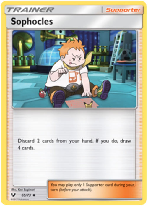 Sophocles 65/73 Uncommon Pokemon Card (Shining Legends)