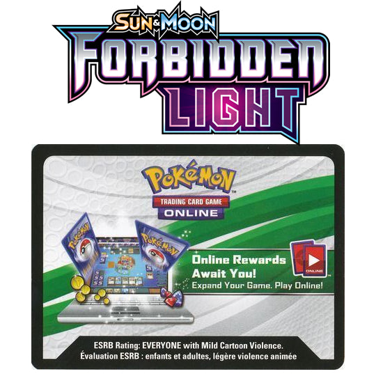 Pokemon Sun & Moon: Forbidden Light Online Booster Codes - Instant Delivery
