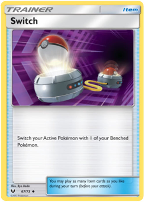 Switch 67/73 Uncommon Pokemon Card (Shining Legends)