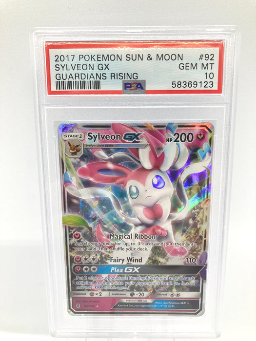 Sylveon GX 92/145 PSA 10 Gem Mint Graded Pokemon Card Titan Cards Ltd Sylveon GX 92/145 PSA 10 Gem Mint Graded Pokemon Card Titan Cards Ltd