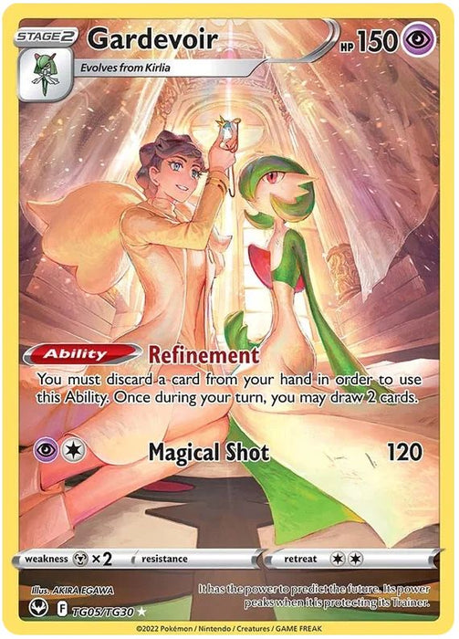 Gardevoir TG05/TG30 Rare Holo Pokemon Card (Silver Tempest Trainer Gal Titan Cards Ltd Gardevoir TG05/TG30 Rare Holo Pokemon Card (Silver Tempest Trainer Gal Titan Cards Ltd