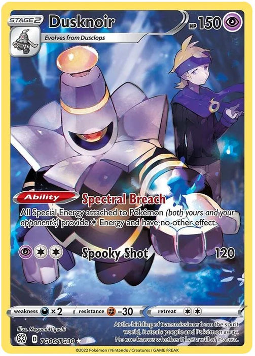 Dusknoir TG06/TG30 Rare Holo Pokemon Card (SWSH Brilliant Stars)