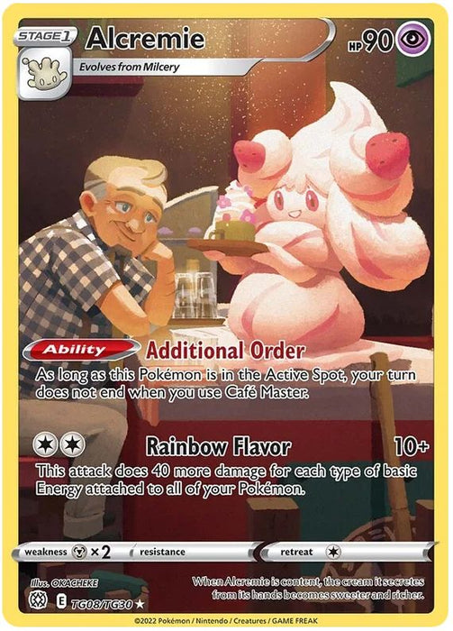 Alcremie TG08/TG30 Rare Holo Pokemon Card (SWSH Brilliant Stars)