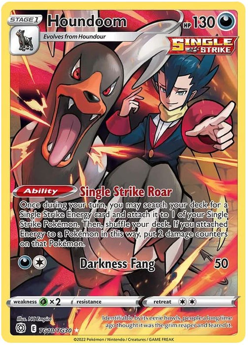 Houndoom TG10/TG30 Rare Holo Pokemon Card (SWSH Brilliant Stars)