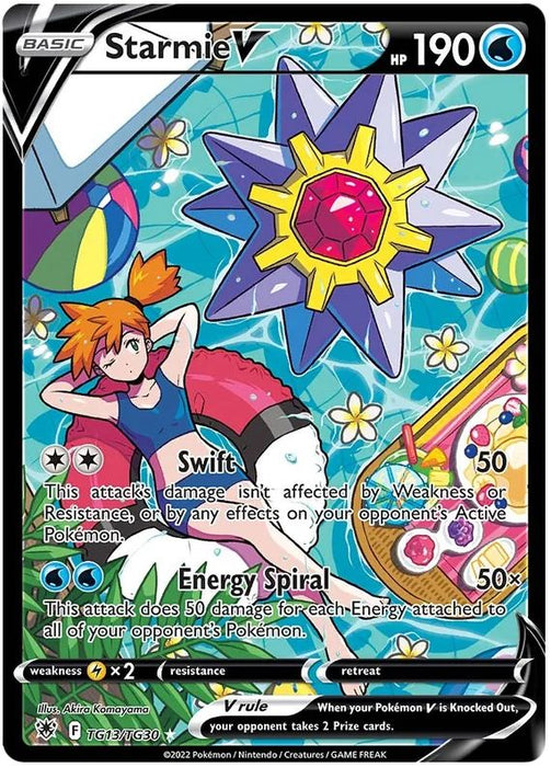 Starmie V TG13/TG30 Pokemon Card (SWSH Astral Radiance Trainer Gallery)