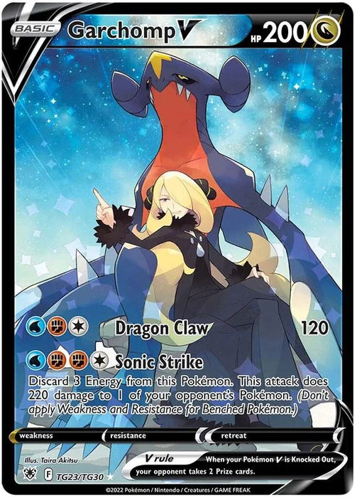 Garchomp V TG23/TG30 Pokemon Card (SWSH Astral Radiance Trainer Gallery)