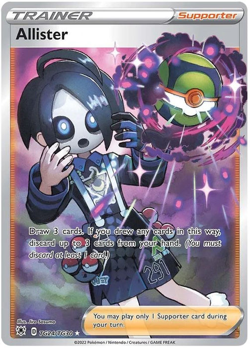 Allister TG24/TG30 Pokemon Card (SWSH Astral Radiance Trainer Gallery)