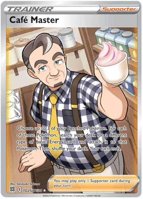 Cafe Master TG25/TG30 Rare Ultra Pokemon Card (SWSH Brilliant Stars)