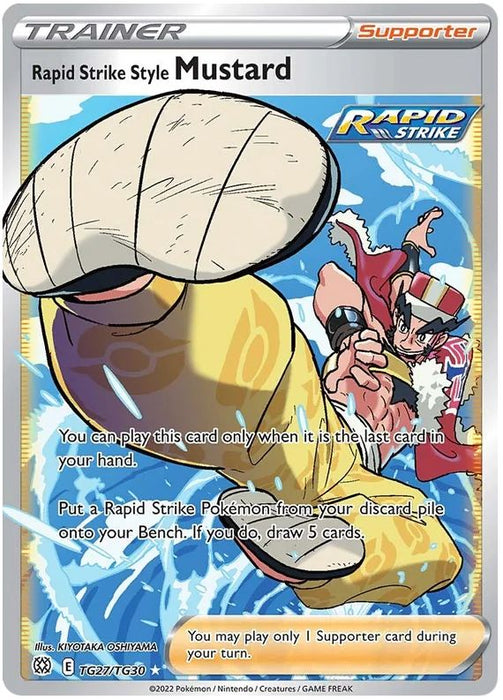 Mustard (Rapid Strike) TG27/TG30 Rare Ultra Pokemon Card (SWSH Brilliant Stars)