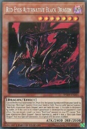 TN19-EN005 Red-Eyes Alternative Black Dragon Prismatic Secret Rare Limited  Edition — Titan Cards Ltd