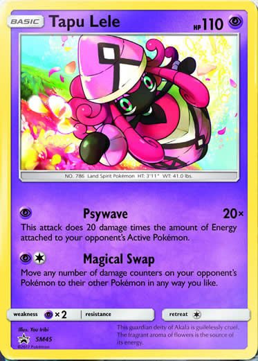 Tapu Lele SM45 Holo Promo Card (Celestial Storm) — Titan Cards Ltd