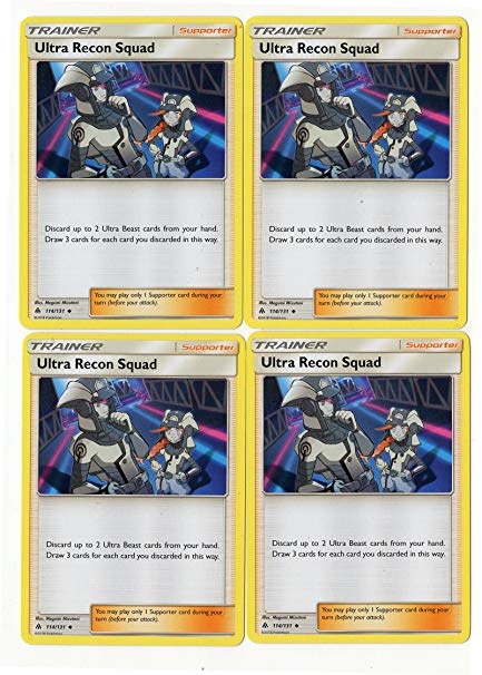 Ultra Recon Squad 114/131 Trainer Card Playset x4 Cards (Forbidden Light)