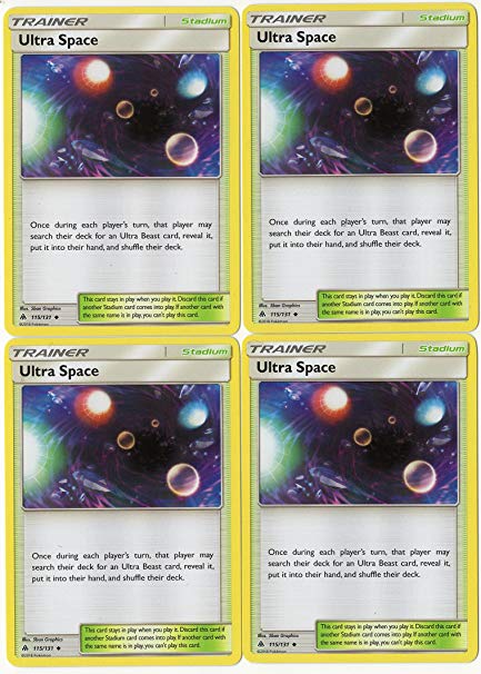 Ultra Space 115/131 Stadium Card Playset x4 Cards (Forbidden Light)