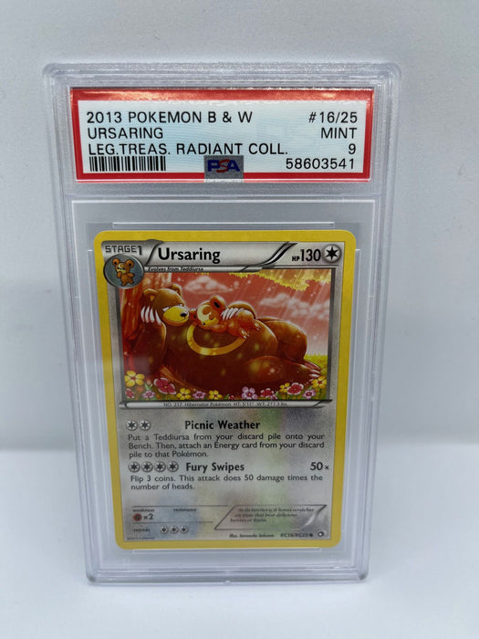 Ursaring RC16/RC25 PSA 9 Graded Common Pokemon Card (Leg Treas Radiant Collection)