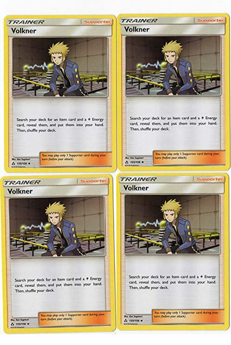 Volkner 135/156 Trainer Card Playset x4 Cards (Ultra Prism)
