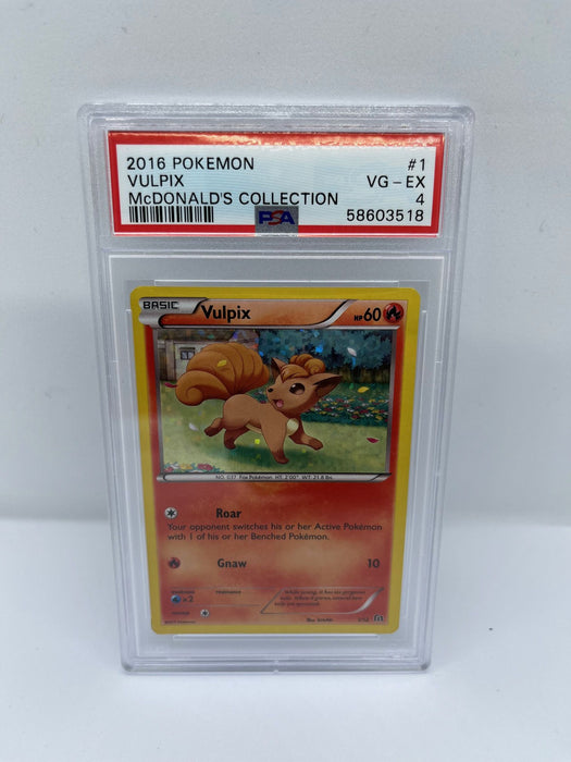 Vulpix 1/12 PSA 4 Graded Pokemon Promo Card (2016 McDonalds Collection) Vulpix 1/12 PSA 4 Graded Pokemon Promo Card (2016 McDonalds Collection)