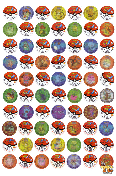 Pokemon Tazo's Set (35 Tazos, All Sealed) by Walkers Crisps 2001