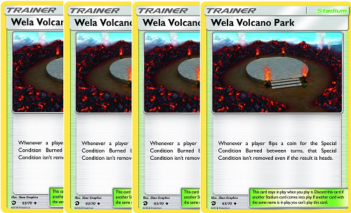 Wela Volcano Park 63/70 Stadium Card (Pokemon SM Dragon Majesty)
