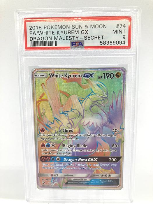 White Kyurem 74/70 PSA 9 Mint Graded Pokemon Card